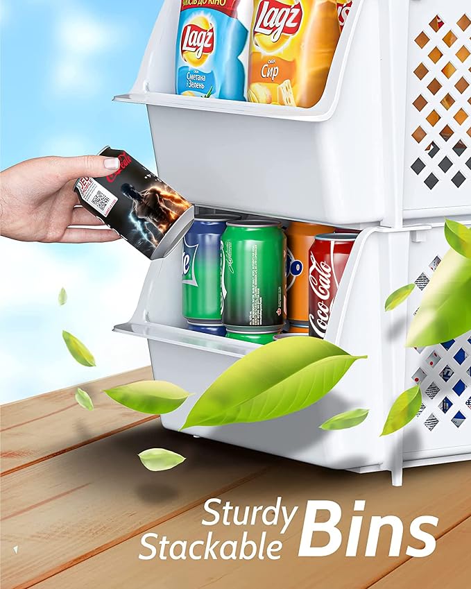 Skywin TidyFriend Plastic Stackable Storage Bins - Image 6