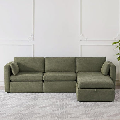CHITA Oversized Modular Sectional Sofa, FSC Certified L Shaped Couch Reversible - Image 4