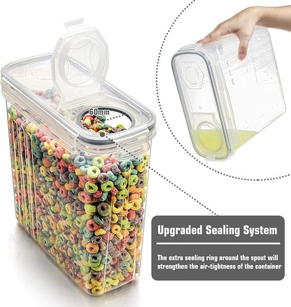 Wildone Cereal Storage Containers Set, Large BPA Free Plastic Airtight Food - Image 3