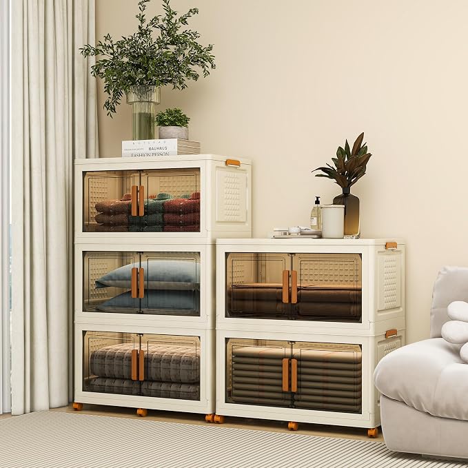 2 Tier Extra Large Stackable Storage Bins - Image 6