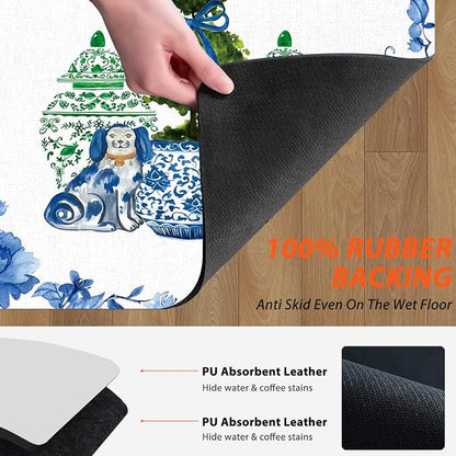 Chinoiserie Dish Drying Mat - Image 7