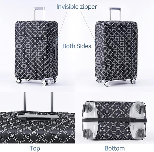 TRAVELKIN more than travel Luggage Covers For Suitcase Tsa Approved,Suitcase Cover Protector Fit 18-32 Inch Luggage