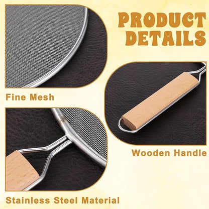 1PCS Splatter Screen for Frying Pan, 8Inch Stainless Steel Splatter Guard for - Image 3