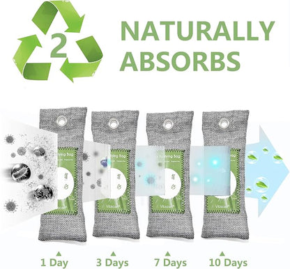 12 Pack Bamboo Charcoal Air Purifying Bag, Activated Charcoal Bags Odor Absorber - Image 5