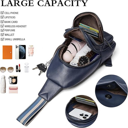 Sling Bag Crossbody Bags for Women Small Cross Body Bag Fanny Packs Chest Sling Purse for Daily Travel Leisure Sport