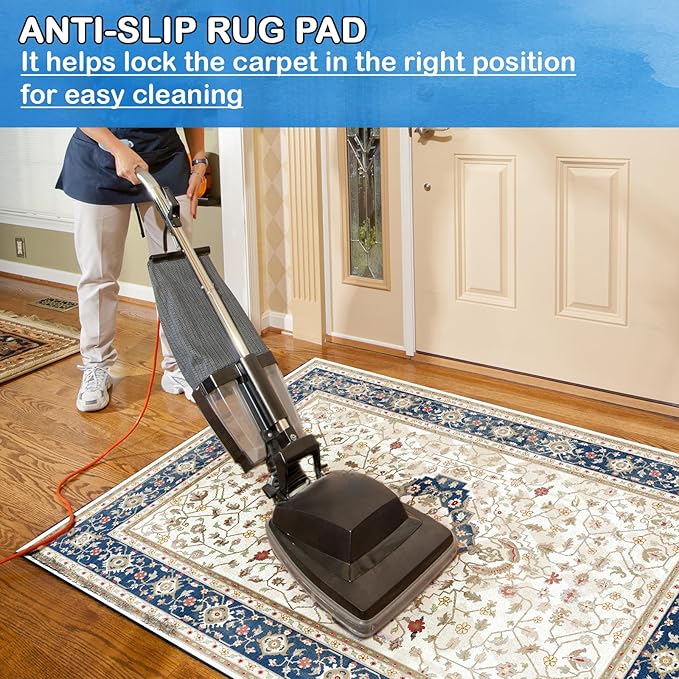Non-Slip Rug Pads 1/4” Thick, 5x7Ft Waterproof Rugs Non Skid Rug Pad - Image 4