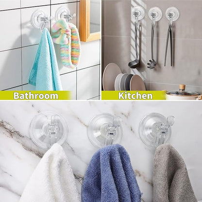 Antimbee Transparent Heavy Duty Suction Hooks, 5 Pack, Holds up to 11 lbs - Image 2
