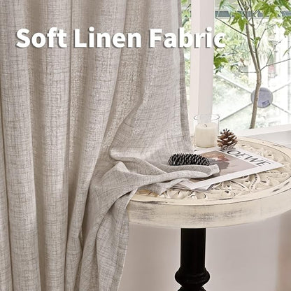 YoungsTex Linen Curtains 48 Inch Length - Image 9