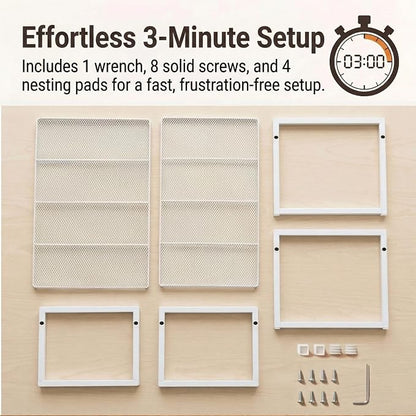 Set of 2 Cabinet Organizers 12.6''W 44 LBS Load Capacity Heavy Duty Kitchen - Image 7