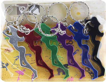 Swatom Girl Shape Bottle Opener Keychain 6PCS - Image 2