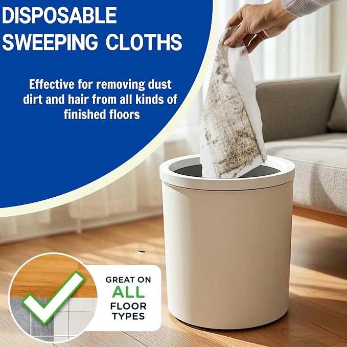 Dry Sweeping Cloths Disposable Mop Refills Floor Dust Mop Pad, Floor Cloth - Image 6