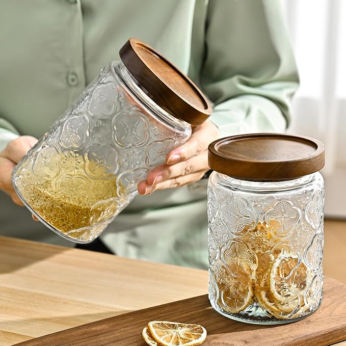 Adodeen 3-Pack 32oz Vintage Glass Jar - Image 5