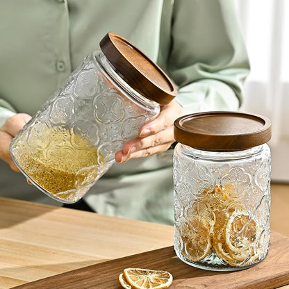 Adodeen 3-Pack 32oz Vintage Glass Jar - Image 5