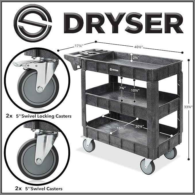 Dryser Utility Cart with Wheels - Image 6