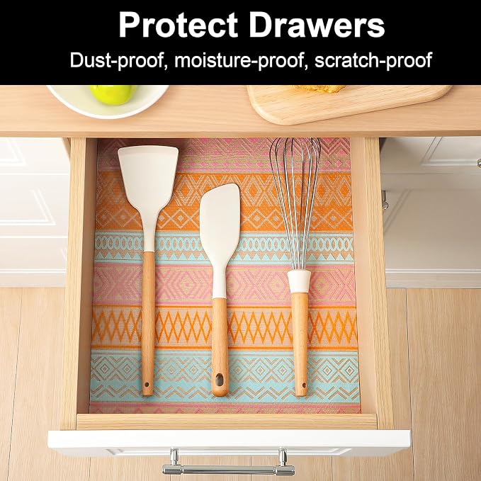 Cooyes Shelf Liners for Kitchen Cabinets Waterproof & Oil-Proof Kitchen - Image 4