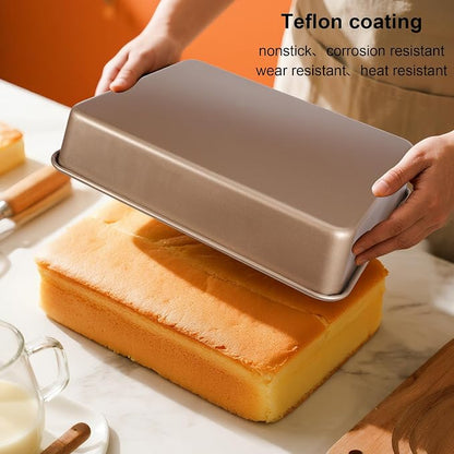Baking Pan Set of 2, 12.5’’ X 10’’ X 2.4’’ Nonstick Sheet Cake Pan - Image 6