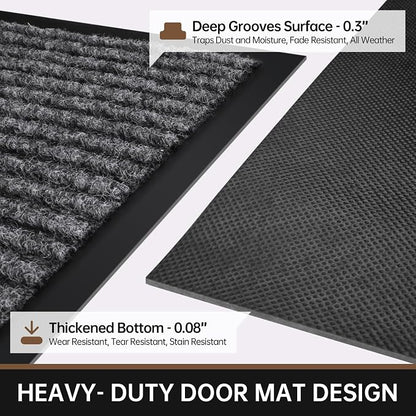 Front Door Mat, Non-Slip Welcome Mats - Image 4