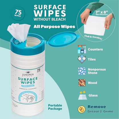 1 Pack Surface Cleaning Wipes Bleach Free, All-Purpose Cleaner - Image 4