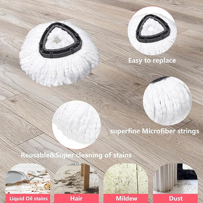 Mop Replacement Heads 2 Pcs & 1 Scrub Brush Combo - Image 3