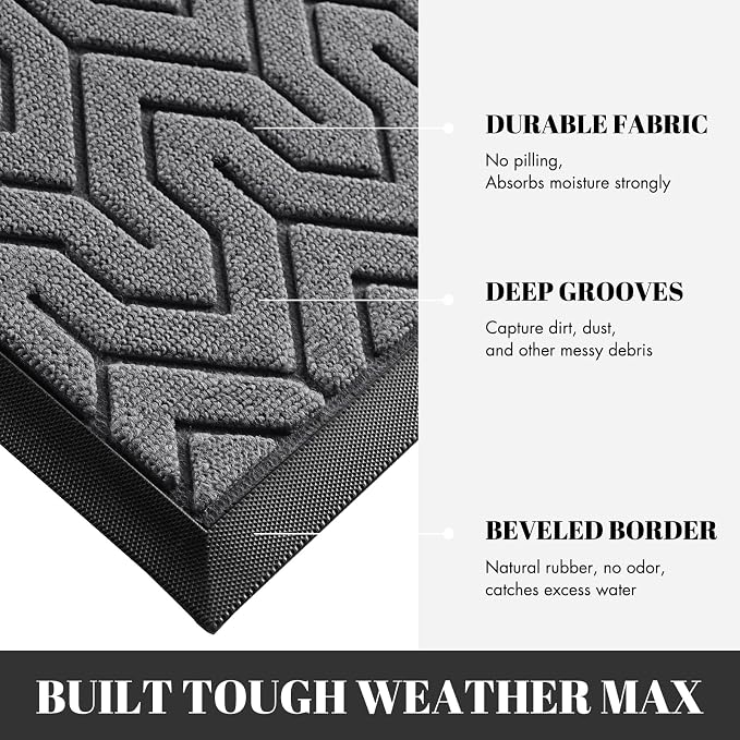 Yimobra 72x24 Indoor Outdoor Runner Rug, Heavy-Duty Waterproof Entrance Mat - Image 4