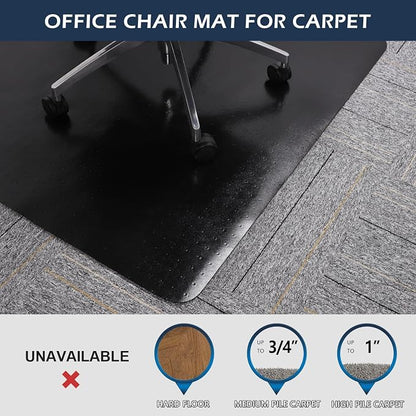 SALLOUS Office Chair Mat for Carpet, 48in x 36in Heavy Duty, Gaming Chair Mat - Image 5