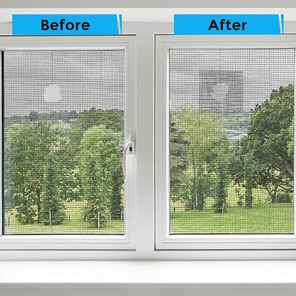 Black Window Screen Repair Tape, 3IN X 25FT Screen Repair Kit - Image 4