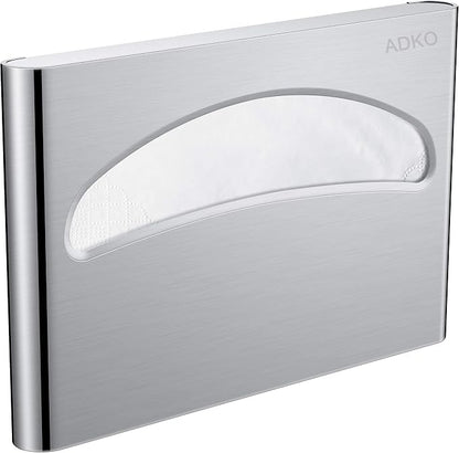 Commercial Toilet Seat Cover Dispenser, Wall Mount, 250 Single Seat Covers by ADKO