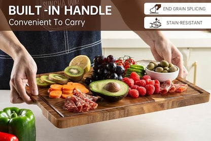 THETCHRY Walnut Cutting Boards for Kitchen, End Grain Wooden Chopping Board - Image 3