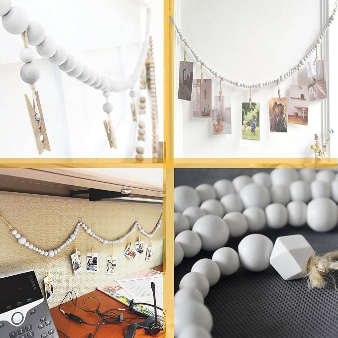 6 Feet Wooden Beads Garland - Image 5