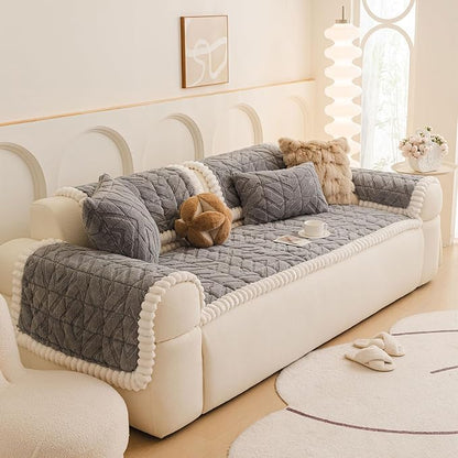 OTOB All Season Couch Cover for Dogs Washable, Non Slip Fuzzy Plush Pet Couch - Image 9