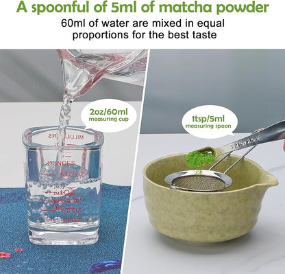 Matcha Whisk Set, Matcha Kit, Whisk Made from 100% Natural Bamboo, 11-component - Image 4