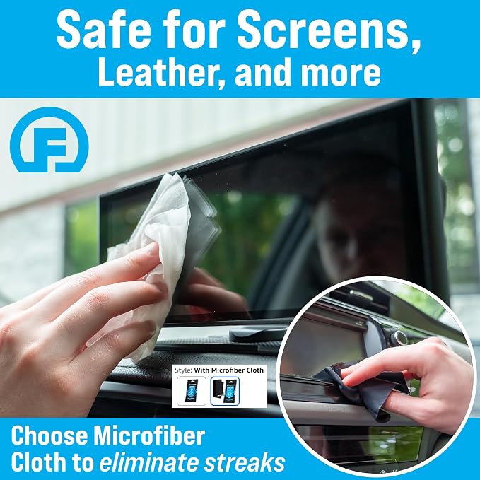 Fortress Car Wipes with Microfiber Cloth - Image 4