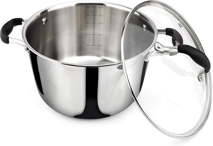 AVACRAFT 18/10 Tri-Ply Stainless Steel 5 Quart Dutch Oven Pot - Image 4