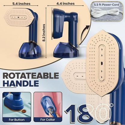 Humse Portable Steamer for Clothes – 2 in 1 Travel Steamer Iron For Clothes - Image 3