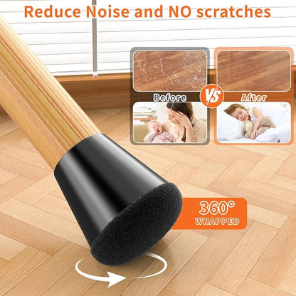 Chair Leg Floor Protectors Extra Small 16 Pcs, Silicone Chair Leg Protectors - Image 3