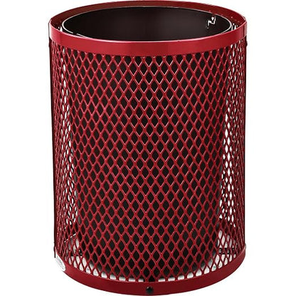 Global Industrial 36 Gallon Outdoor Steel Trash Can - Image 3
