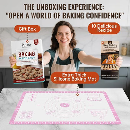 Silicone Baking Mat with 10 Recipes, Non Stick Silicone Mat - Image 3