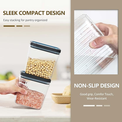 Flip-Lock Airtight Food Storage Containers 6-PC, Leakproof Ring Seal Top - Image 5