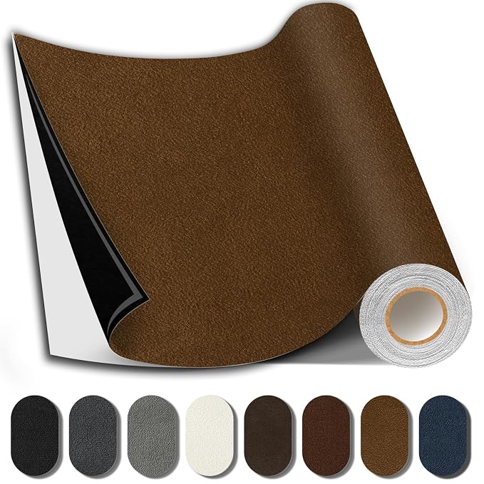 Suede Repair Patch, 17X158 Inch Fabric Large Repair Tape, Self-Adhesive Patches by SHAGOOM