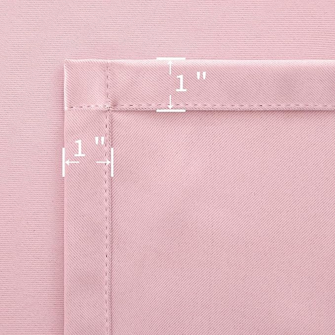 BGment Baby Pink Blackout Curtains 36 Inch Length - Image 8