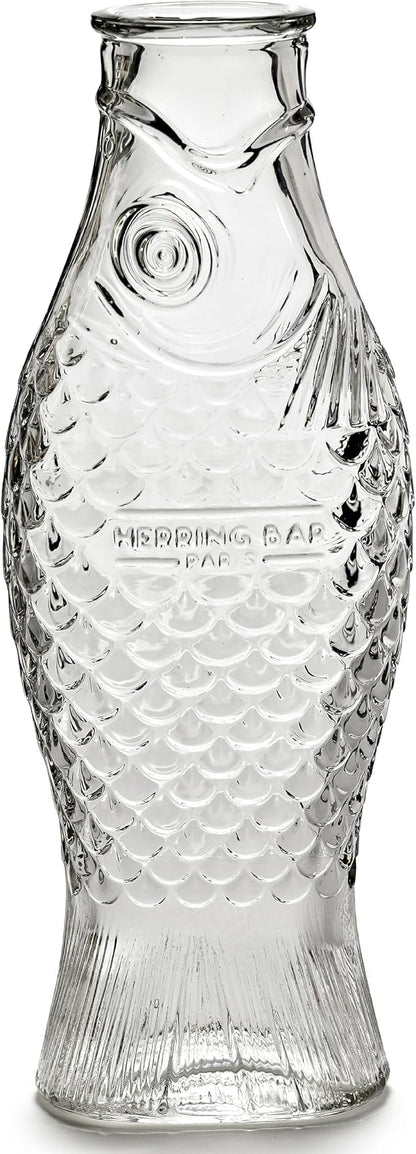 Serax Glass Water Pitcher | Fish & Fish glassware by Paola Navone | Wine Carafe by Serax
