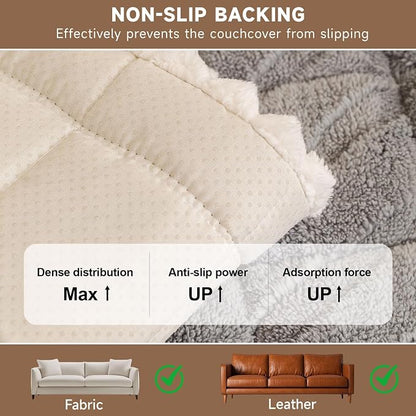 OTOB Plush Couch Cover for Dogs Washable, Non Slip Fuzzy Soft Armrest Backrest - Image 5