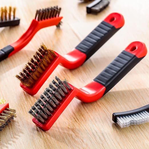 Sumind 30 Pcs Wire Cleaning Brush Set Nylon/ Stainless Steel/ Brass Metal Brush - Image 5