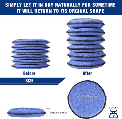 WORKPRO 12-Pack Car Wax Applicator Pads - Image 7