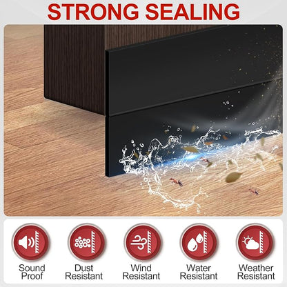 MYFAMIREA Door Weather Stripping 3IN x 20FT Door Draft Stopper Seal Tape - Image 3