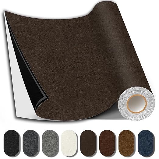 Suede Repair Patch, 17X158 Inch Fabric Large Repair Tape, Self-Adhesive Patches by SHAGOOM