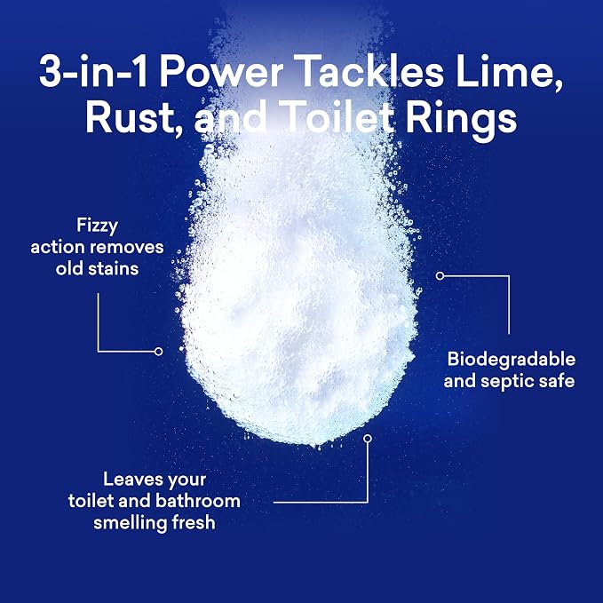 BLUELAND Toilet Bowl Cleaner Tablets, Starter Set, Peppermint Eucalyptus - Image 3