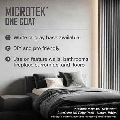 SureCrete MicroTek One Coat | Gray | 40 lb Bag | Microcement Overlay - Image 4