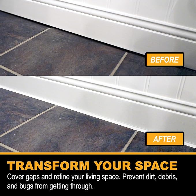 InstaTrim The Original Flexible Trim -10ft Black 3/4" Wide Caulk Tape - Image 9
