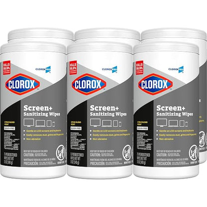 CloroxPro Clorox Screen+ Sanitizing Wipes, Bleach Free Cleaning Wipes, Citrus by CloroxProfessional